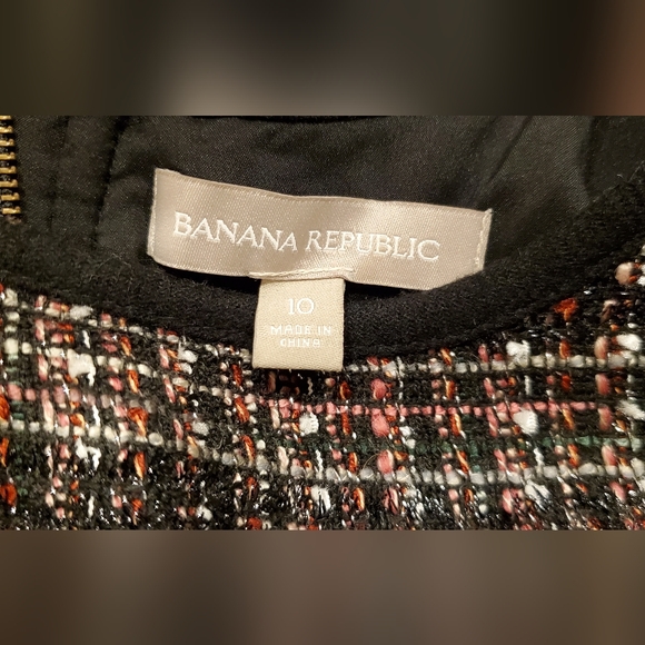 Banana Republic Brown  Black and Tan Sheath Mini Dress,Size 10. - Picture 9 of 13